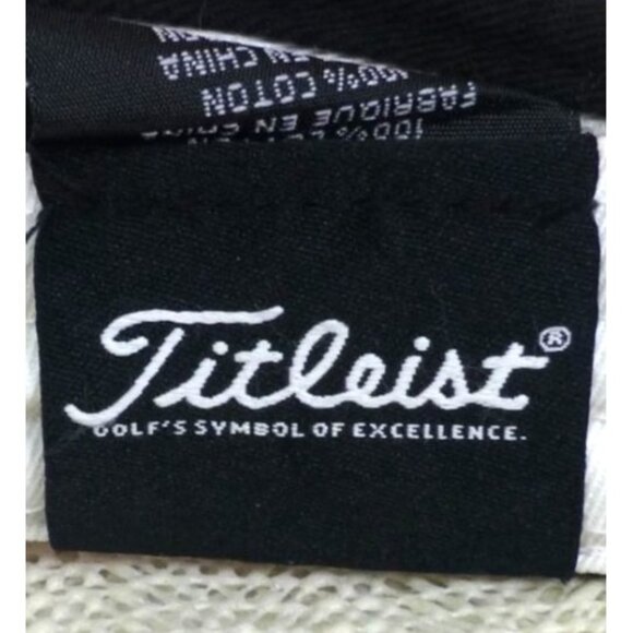 Titleist FootJoy Black Golf Visor Adjustable Strap Pro V1 Logo Embroidered Cotto - Picture 6 of 7